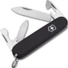 Swiss Army 025033RX1 Black Recruit Folding Pocket Knife With Black Handle