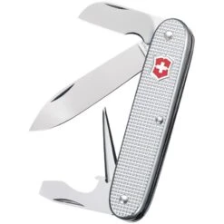 Swiss Army 0812026033X1 Electrician Folding Pocket Knife With Silver Alox Handle