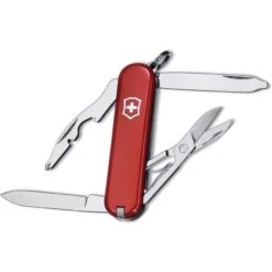 Swiss Army 06363033X1 Rambler Compact Army Folding Pocket Knife With Red Handle