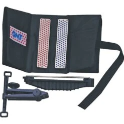 DMT AKFC Quick Edge Aligner Sharpening Set With Black Nylon Storage Pouch