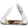 Case 263 Canoe Folding Pocket Knife With Amber Jigged Bone Handle -Knives Discount Store 104716 104744