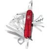 Swiss Army 16795TX1 Swiss Champ Folding Pocket Knife With Ruby Translucent Handle -Knives Discount Store 107867 107895