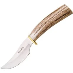 Muela 10A Skinner Fixed Upswept Skinner Blade Knife With Stag Handle
