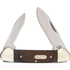 Buck Knives Buck 389BRS 300 Series Canoe Folding Pocket Knife With Brown Rich Wood Handle