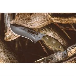 TOPS Knives TOPS WDR01 Wind Runner Black River Wash Fixed Blade Knife With Green Canvas Micarta Handle 11 TOPS Knives TOPS WDR01 Wind Runner Black River Wash Fixed Blade Knife With Green Canvas Micarta Handle -Knives Discount Store 114954