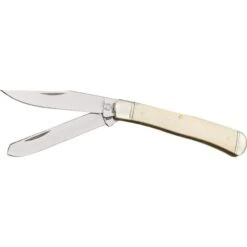Rough Rider 22034W Trapper Folding Pocket Knife With White Bone Handle
