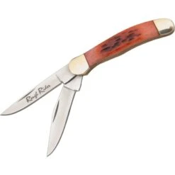 Rough Rider 293 Tiny Copperhead Folding Pocket Knife With Red Bone Handle