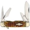 Rough Rider 533 Camp 440 Stainless Knife With Amber Jigged Bone Handle -Knives Discount Store 123378 123407
