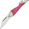 Rough Rider 971 Small Leg Knife Folding Pocket Knife With Hot Pink Bone Handle -Knives Discount Store 123713 123742