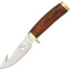 Elk Ridge 049 Guthook Hunter Fixed Blade Knife With Reddish Brown Rich Grain Wood Handles -Knives Discount Store 124398 124427