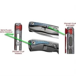 Lion Steel ROKARB ROK Framelock Knife With Red Aluminum Handle -Knives Discount Store 129481