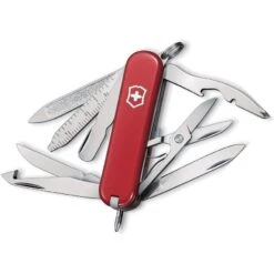 Swiss Army 06385X1 Mini Champ Red Folding Pocket Knife With Red Handle