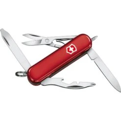 Swiss Army 06366X1 Midnight Manager Folding Pocket Knife With Red Handle