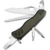 Swiss Army 08461MWCH033X Soldier Folding Pocket Knife With Black & Olive Green Rubberized Handle