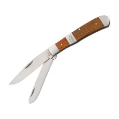 Cattlemans 0002RW2 Stockyard Trapper Folding Pocket Knife With Rosewood Handle