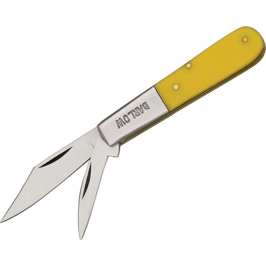 Pakistan 5023YW Barlow Folding Pocket Knife With Yellow Composition Handle 3 Pakistan 5023YW Barlow Folding Pocket Knife With Yellow Composition Handle