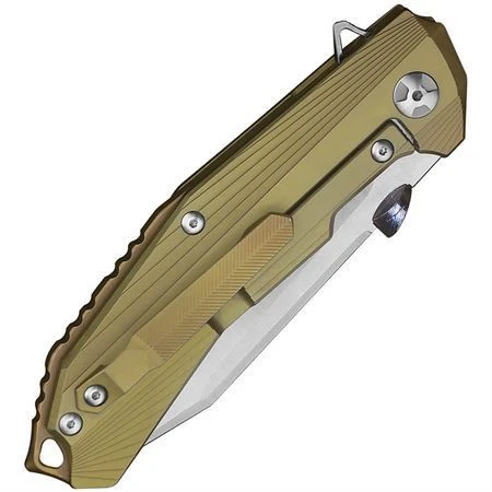 Defcon Blade Works 53442 Atlas Framelock Knife Gold 4 Defcon Blade Works 53442 Atlas Framelock Knife Gold - Image 2