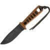 TOPS Knives TOPS TLT01OB Lite Trekker Survival Operator Fixed Black Traction Coating Blade Knife With Tan Canvas Micarta Handles 1 TOPS Knives TOPS TLT01OB Lite Trekker Survival Operator Fixed Black Traction Coating Blade Knife With Tan Canvas Micarta Handles -Knives Discount Store 148803 148832