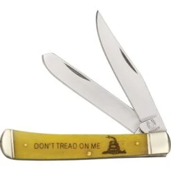Rough Rider 1381 Trapper Folding Pocket Knife With Yellow Bone Handle