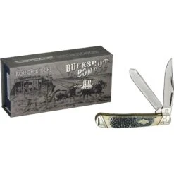 Rough Rider 1544 Trapper Folding Pocket Knife With Abalone Handle -Knives Discount Store 156816