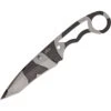 China Made 4238 Neck Fixed Urban Camo Finish Stainless Blade Knife With Skeletonized Handle