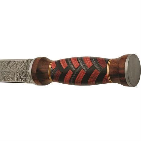 Damascus 1271 Fixed Blade Red/Black 5 Damascus 1271 Fixed Blade Red/Black - Image 3