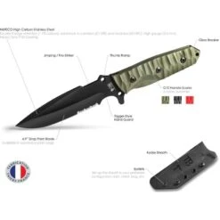 TB Outdoor 037 Survival Fixed Blade Green -Knives Discount Store 166213