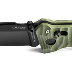 TB Outdoor 041 C.A.C. S200 Axis Lock Green -Knives Discount Store 166215