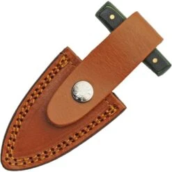 Damascus 1317GN Push Dagger Micarta Green -Knives Discount Store 166570