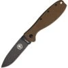 ESEE KR1CBB Zancudo Framelock Folding Pocket Knife With Coyote Brown Nylon Front And Black Finish Back Handle -Knives Discount Store 186824 186853