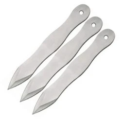 China Made 21116103 Throwing Fixed Blade Knife With Stainless Construction - 3 Piece Set
