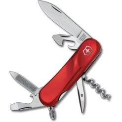 Swiss Army 23803EX4 Evogrip Multi-Tool Folding Pocket Knife With Red Handle