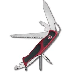 Swiss Army 09663MCX2 Rangergrip Multi-Tool Folding Pocket Knife With Red And Black Nylon Handle