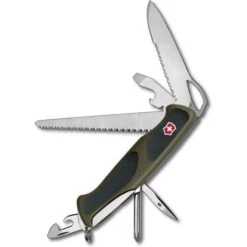 Swiss Army 09663MWC4 Rangergrip Multi-Tool Folding Pocket Knife With Green And Black Nylon Handle