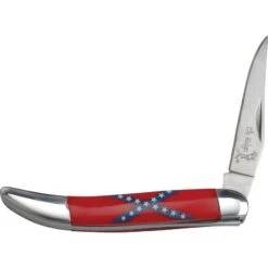 Elk Ridge 110CS CSA Toothpick Folding Pocket Knife With Red Composition Handle