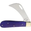 Frost 4441PSB Hawkeye Folding Pocket Knife With Purple Smooth Bone Handle -Knives Discount Store 203304 203333
