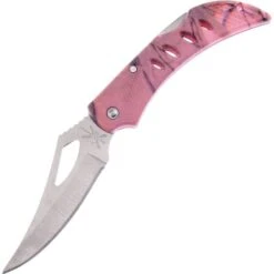 Frost A007PC Tac Assault Pink Lockback Folding Pocket Knife