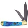 Frost SW104BLPB Steel Warrior Copperhead Folding Knife With Blue Bone Handle -Knives Discount Store 212373 212396