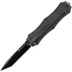 Smith & Wesson OTF9TB Otf Assist Finger Folding Pocket Knife With Black Sculpted Aluminum Handle