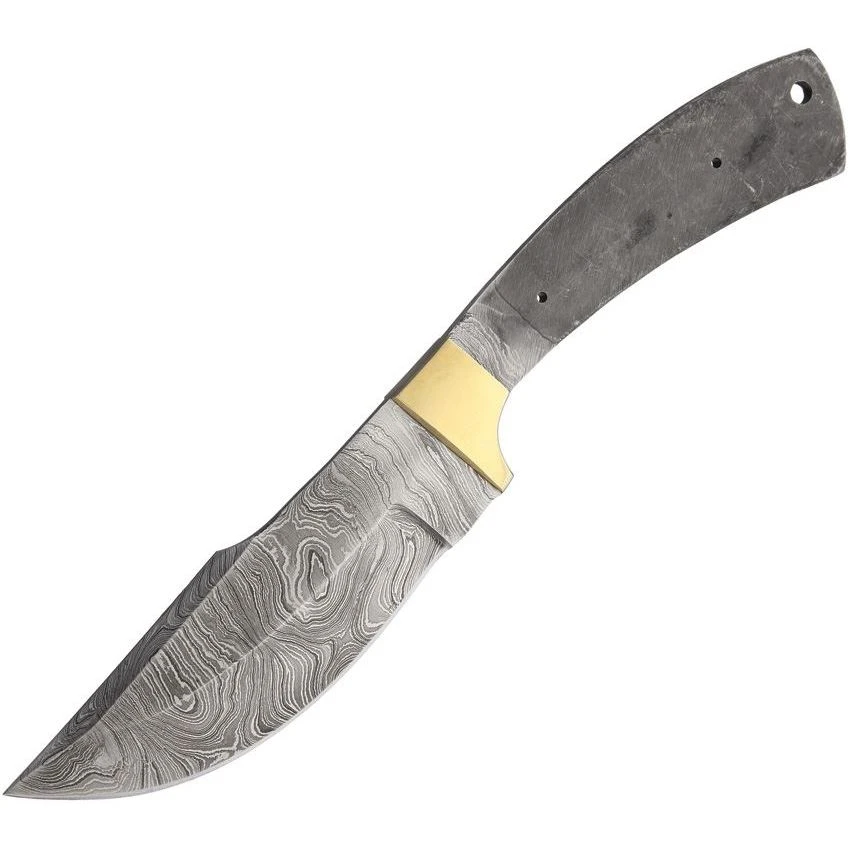 Blank 096 Damascus Skinner Fixed Blade Knife With Stainless Handle 3 Blank 096 Damascus Skinner Fixed Blade Knife With Stainless Handle