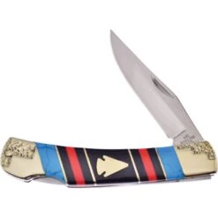 Frost SHS536AH4 Assorted Stone Lockback Folding Pocket Knife