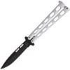 Bear & Son 115W Butterfly Folding Pocket Knife With White Zinc Handle