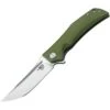 Bestech G05B1 Scimitar Clip Point Satin Finish Blade Linerlock Folding Pocket Knife With Green G-10 Handle -Knives Discount Store 218227 218231