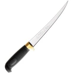 Marttiini 836014 Condor Golden Fillet Knife With Black Textured Rubber Handle