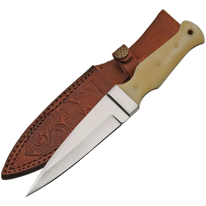 Pakistan 8021BO Boot Knife With Smooth Bone Handle 3 Pakistan 8021BO Boot Knife With Smooth Bone Handle