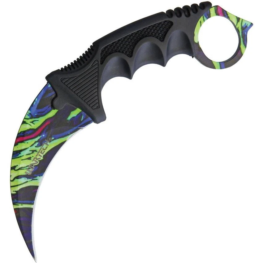 Miscellaneous 4374 Neck HyperBeast Knife With Black Finger Grooved Nylon Handle 3 Miscellaneous 4374 Neck HyperBeast Knife With Black Finger Grooved Nylon Handle