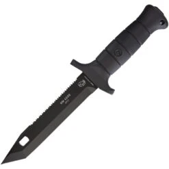 Eickhorn 825130 KM 4000 German Military Tanto Blade Knife With Black Synthetic Handle