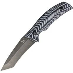 Winchester 1515 Silvertip Fixed Stainless Tanto Blade Knife With Black And Gray Sculpted Micarta Handle