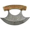 Damascus 1111SG Damascus Steel ULU Blade Knife With Stag Bone Handles