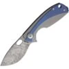 Viper 5964TIBL LILLE Knife With Damascus Titanium Blue Handle -Knives Discount Store 224722 224726